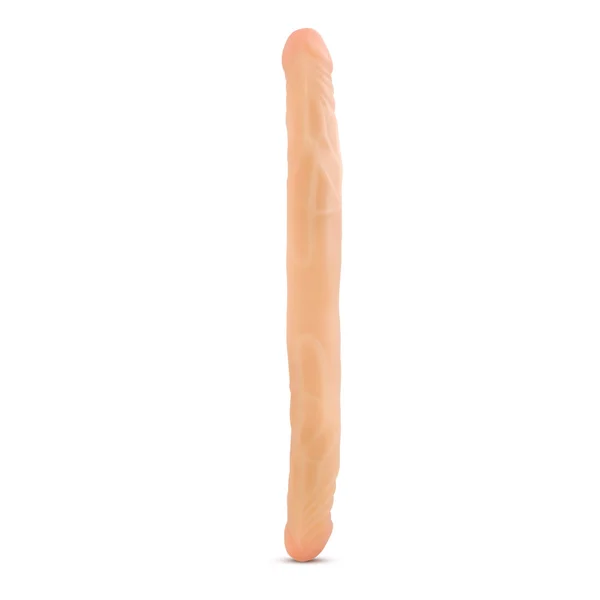 B Yours 14" Double Dildo - Beige — image 8 of 9