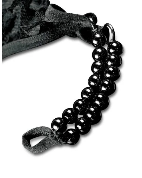 Hookup Panties Crotchless Pleasure Pearls - Os/xl