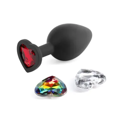 Glams Xchange Heart Medium Black