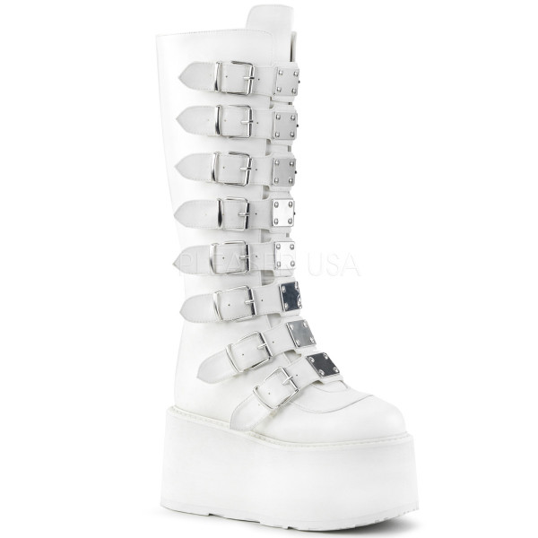 3 1/2 inches PF Knee High Boot w/ 8 Buckle Straps, Back Metal Zip — image 9 of 20