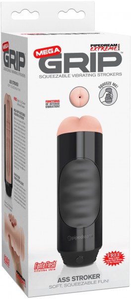 Mega Grip Vibrating Ass Stroker