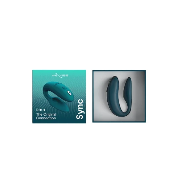 We-Vibe Sync Rechargeable Silicone Remote & App Controlled Couples Vibrator - Green Velvet