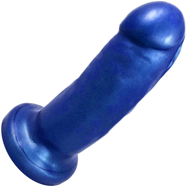 Chubby Darby Super Soft Silicone Dildo By Tantus - Azure