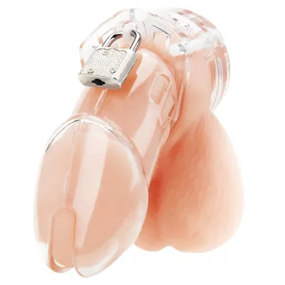 Blue Line Acrylic See Thru Chastity Cage
