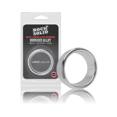Rock Solid Brushed Alloy Large 1 75in X 75in Silver