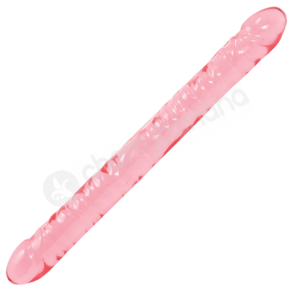 Crystal Jellies Pink 18'' Double Dong