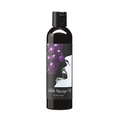 Earthly Body Edible Massage Oil Grape 8oz