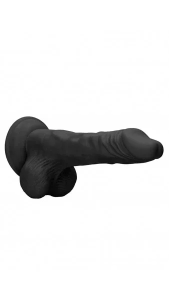 Realrock Dong with testicles 10'' - Black