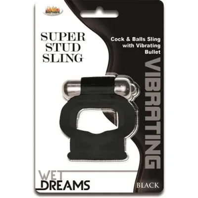 Wet Dreams Super Stud Sling Black