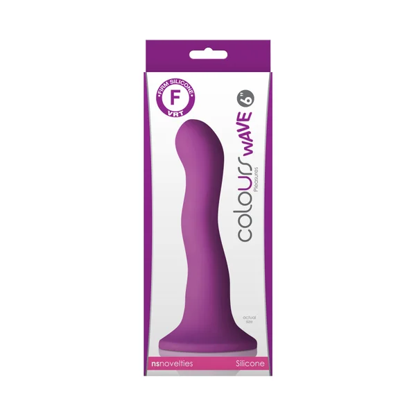 Colours - Wave - 6" Dildo - Purple — image 14 of 14
