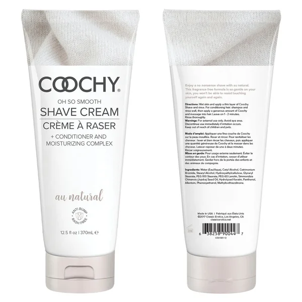 Coochy  Shave Cream Au Natural 12.5 Fl. Oz. — image 8 of 8