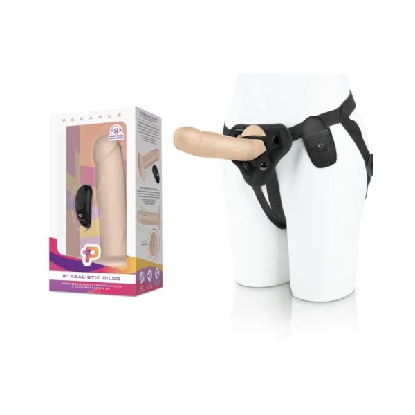 Pegasus 8" Realistic Dildo - Cream — image 4 of 11