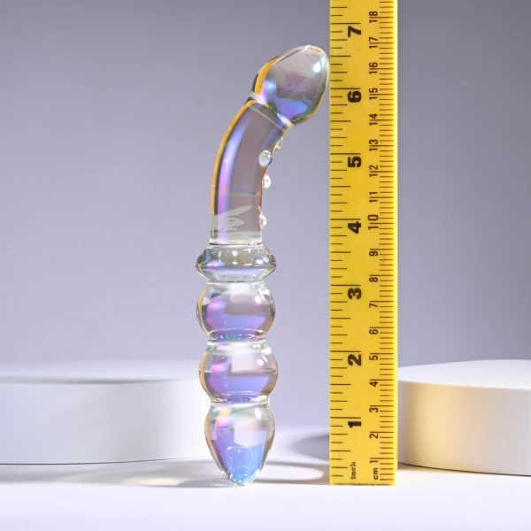 Playboy Pleasure Jewels Double G-Spot Glass Dildo