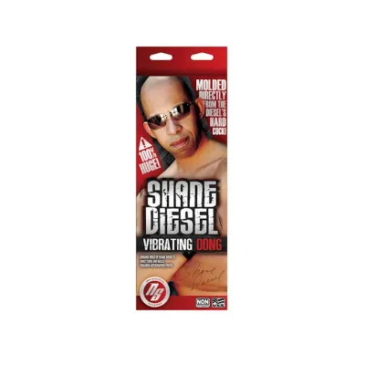 Shane Diesel Vibrating Dildo Brown 10 Inch