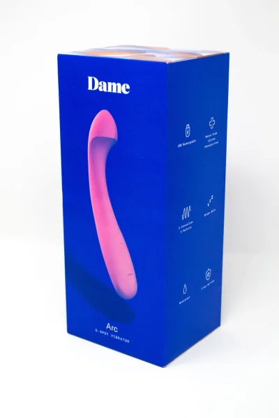Arc Silicone Waterproof Rechargeable G-Spot Vibrator By Dame - Berry — image 17 of 25