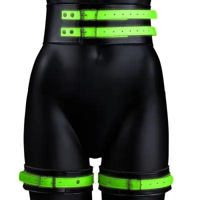 Ouch Glow In The Dark Bondage Belt with Cuffs