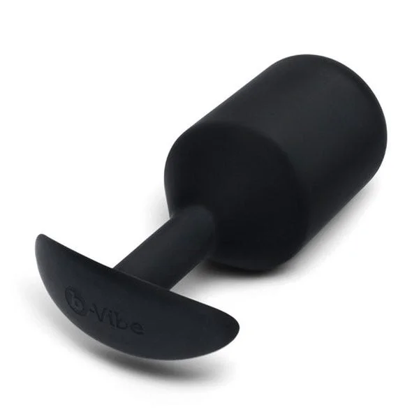 b-Vibe Snug Plug 7 XXXXL Silicone Weighted Butt Plug - Black