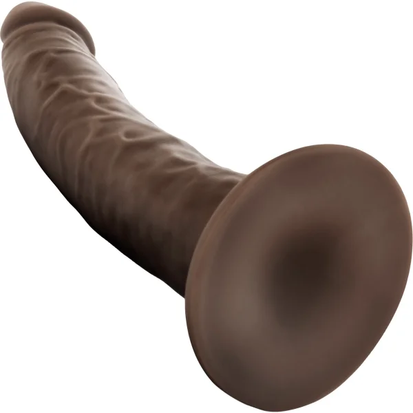 Dr. Skin 7 Inch Basic Realistic Dildo With Suction Cup by Blush - Chocolate