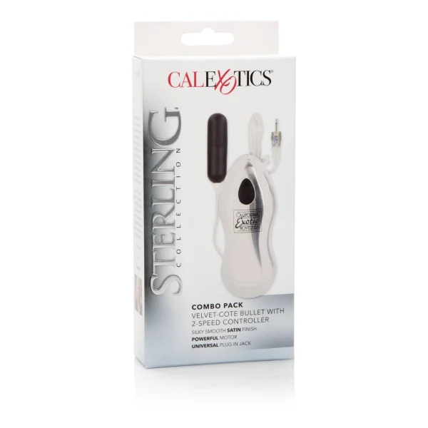 Sterling Collection Combo Pack Velvet Cote Bullet  With 2-Speed Controller