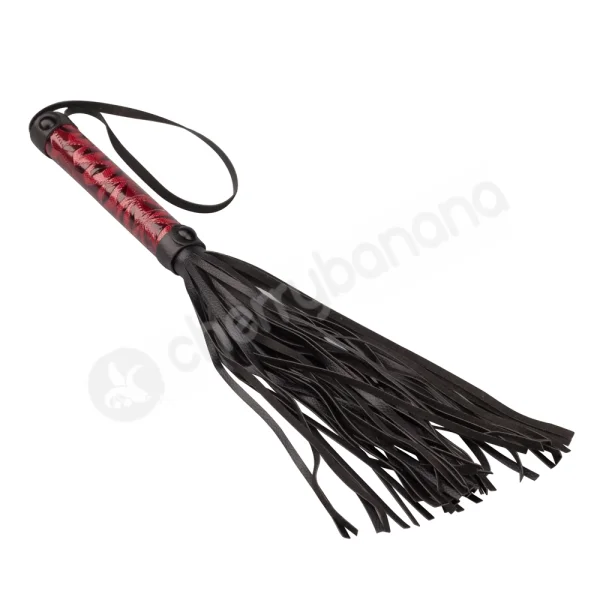 Cherry Banana Thrill Red Faux Leather Flogger Whip