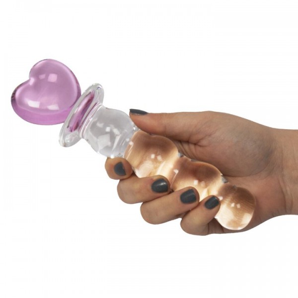 Glacier Glass Cupid's Arrow Dildo - 8 Inch — image 4 of 5