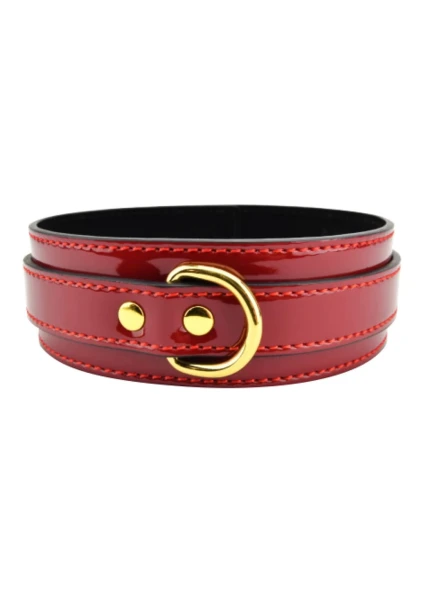 Bound to Please Red Bondage Collar