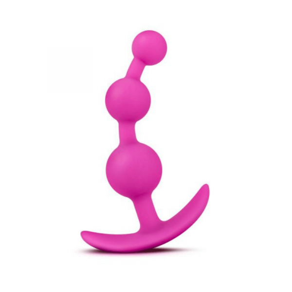 Blush Anal Adventures Platinum Small Anal Beads Silicone Plug — image 4 of 9