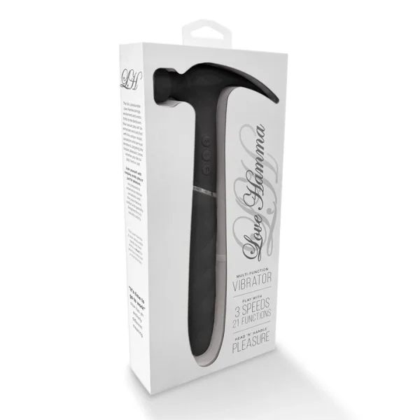 Love Hamma Black 20 Function Curved Thrusting Vibrator