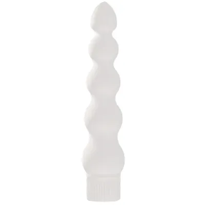 White Nights 7 Inch Ribbed Anal Vibrator 1 x AA