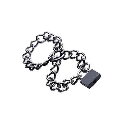 Steel Chain Cuffs Silver