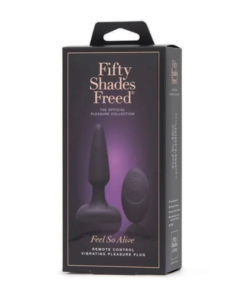 Fifty Shades Freed Feel So Alive Rechargeable Vibrating Pleasure Plug - 5.5 Inch