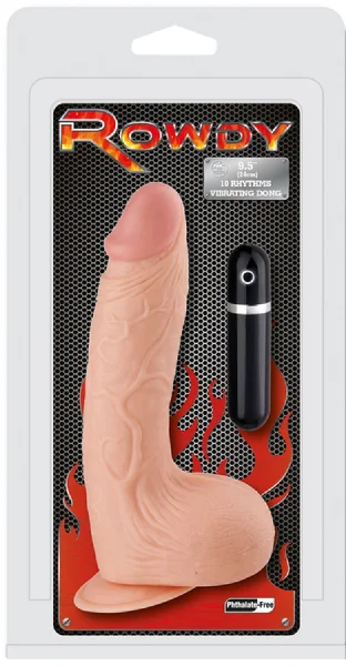 9.5" Vibrating Dong (Flesh)