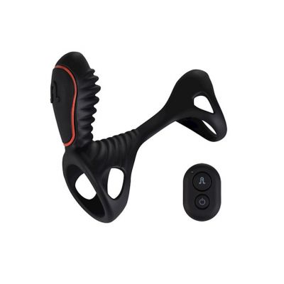 Adrien Lastic Gladiator Remote Controlled Cock Ring Black