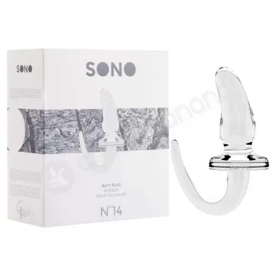 Sono No 14 Clear Tailed Butt Plug