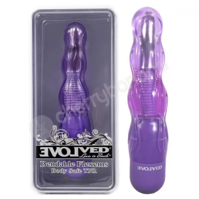 Bendable Flexems Flame Purple Vibrator