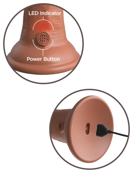 8'' Vibrating Dual Density Cock