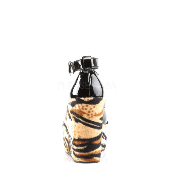 5 inches Wedge PF Ankle Strap w/Tiger Print Bottom — image 4 of 4