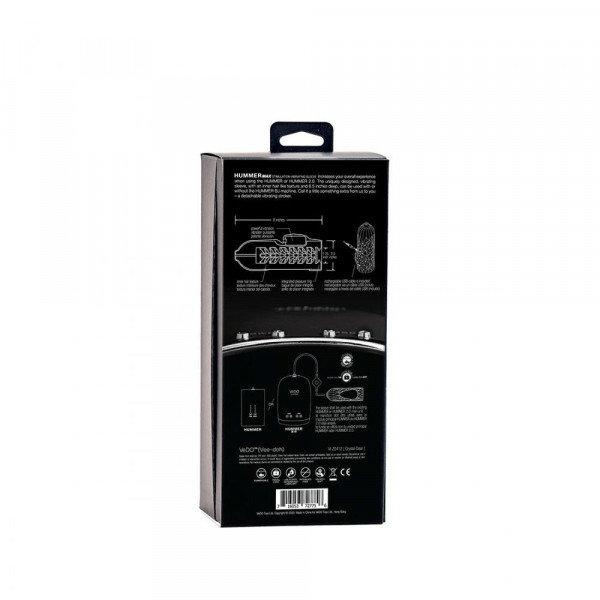 VeDO Hummer 2.0 Rechargeable Vibrating Masturbation Sleeve - Black Pearl