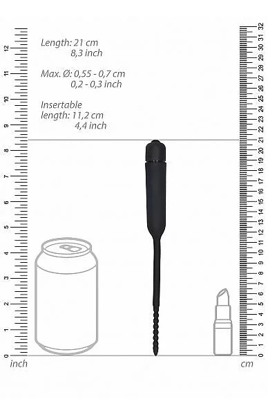 Silicone Vibrating Bullet Plug With Beaded Tip - Urethral Soundi — image 8 of 8