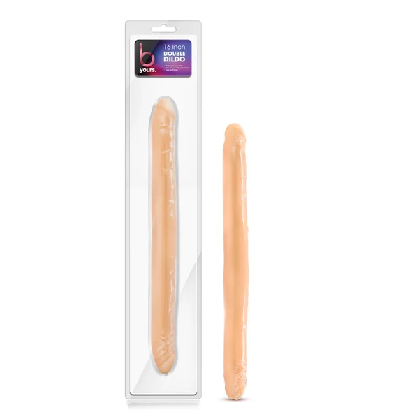 B Yours 16" Double Dildo - Beige — image 14 of 25