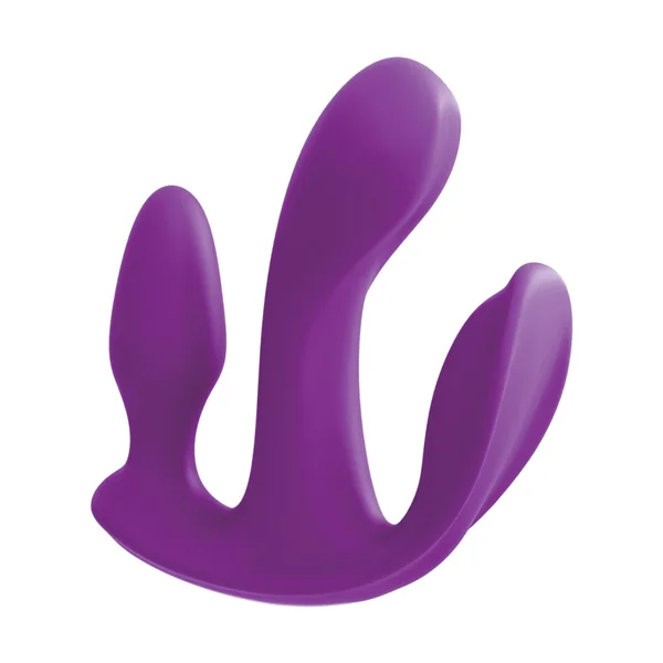 Threesome Total Ecstay Silicone Vibrator - Purple — image 8 of 12