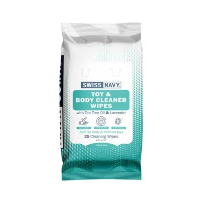 Swiss Navy Toy Body Wipes 6ct Display