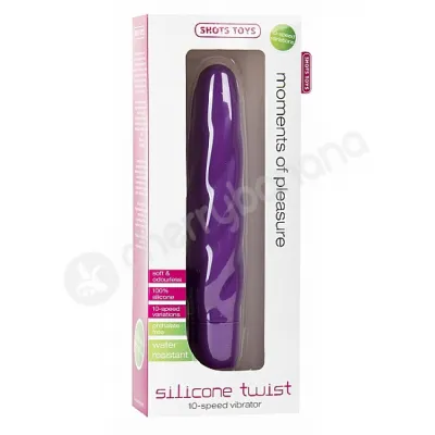 Shots Toys Purple Silicone Twist Vibrator