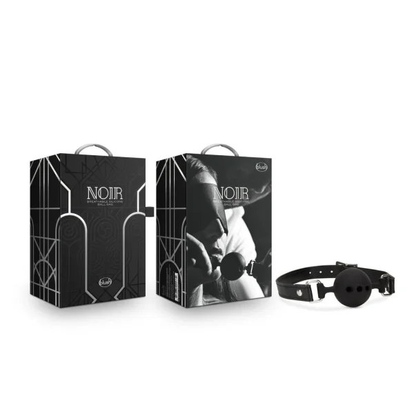Blush Noir Black Breathable Silicone Ball Gag — image 4 of 4