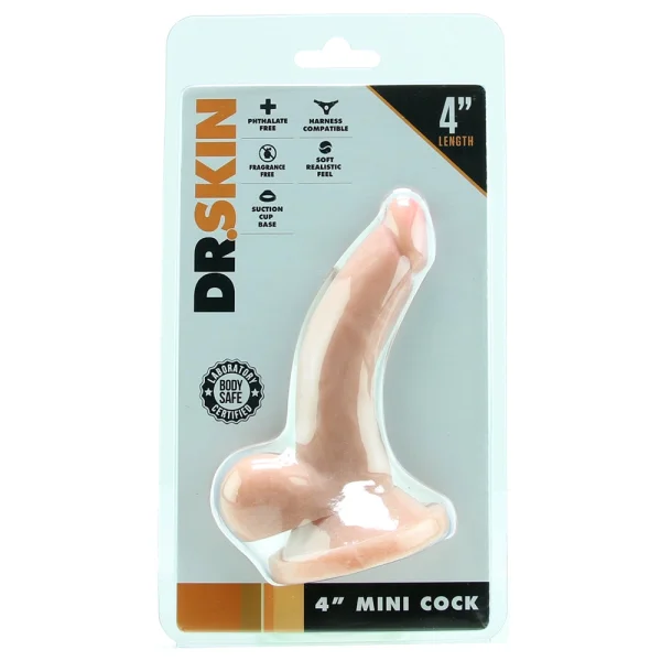 Dr. Skin - 4 Inch Mini Cock - Vanilla