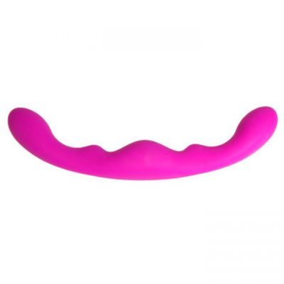 Bondara Magenta Silicone Curved Double Dildo 10 Inch