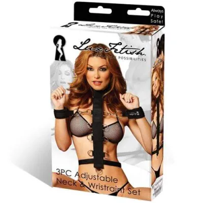 3 Piece Adjustable Neck and Wristraint Set