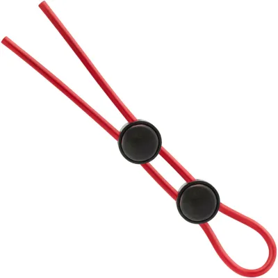 Stay Hard Silicone Double Loop Cock Ring By Blush Novelties Red