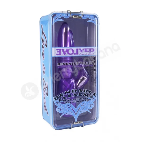 Bendable Flexems Touch Purple Vibrator