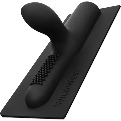 The Cowgirl Wild West Ribbed Dual Stimulation Silicone Attachment Black